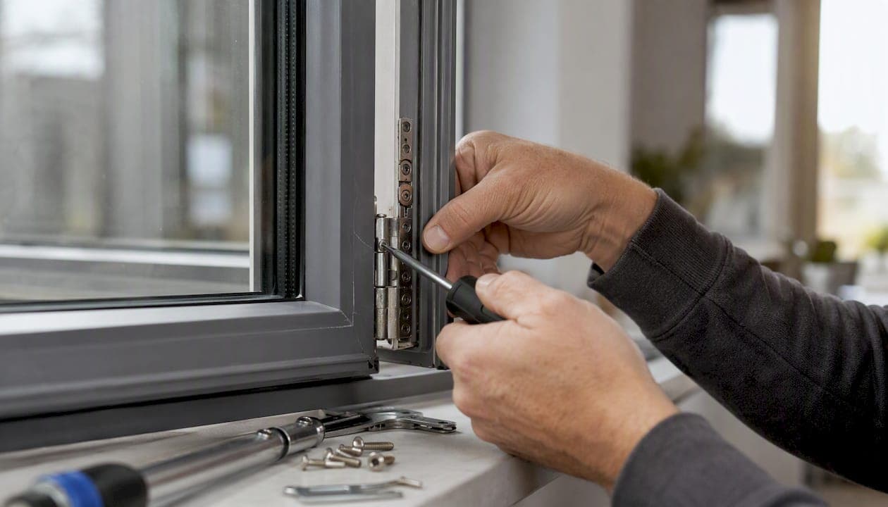Why window hinges sag and how to fix them